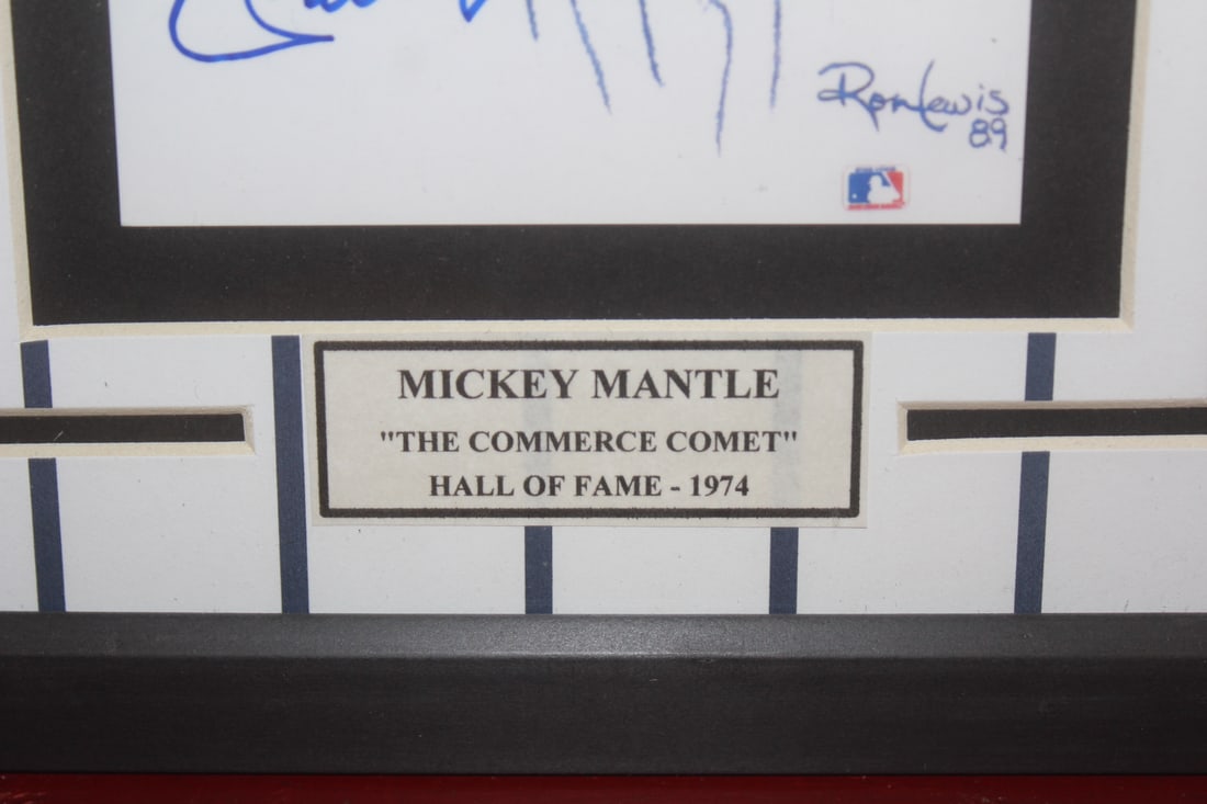 Signed Mickey Mantle Lithograph - 3