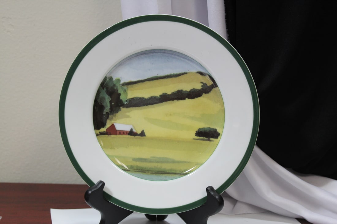 A Sonoma County Plate: 8 1/4" in diameter