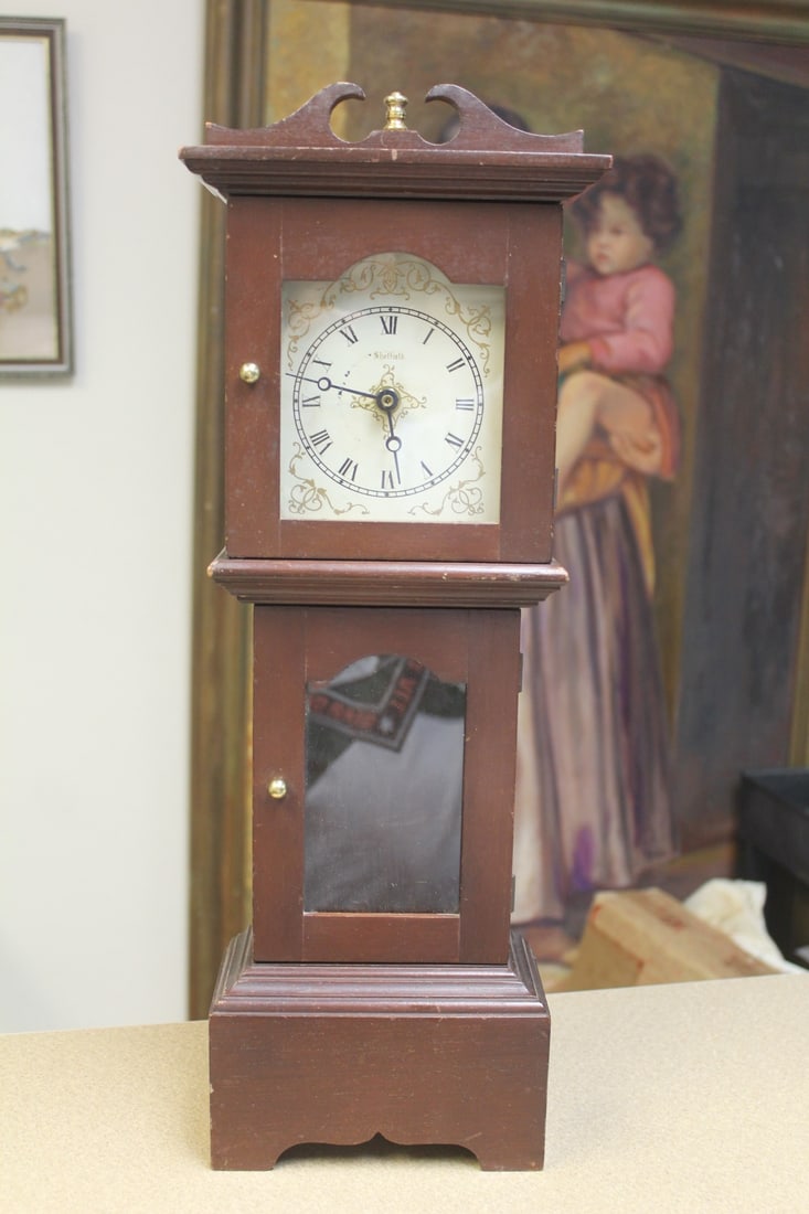 A Sheffield Clock: needs mechanism - as found - 20 1/2" tall