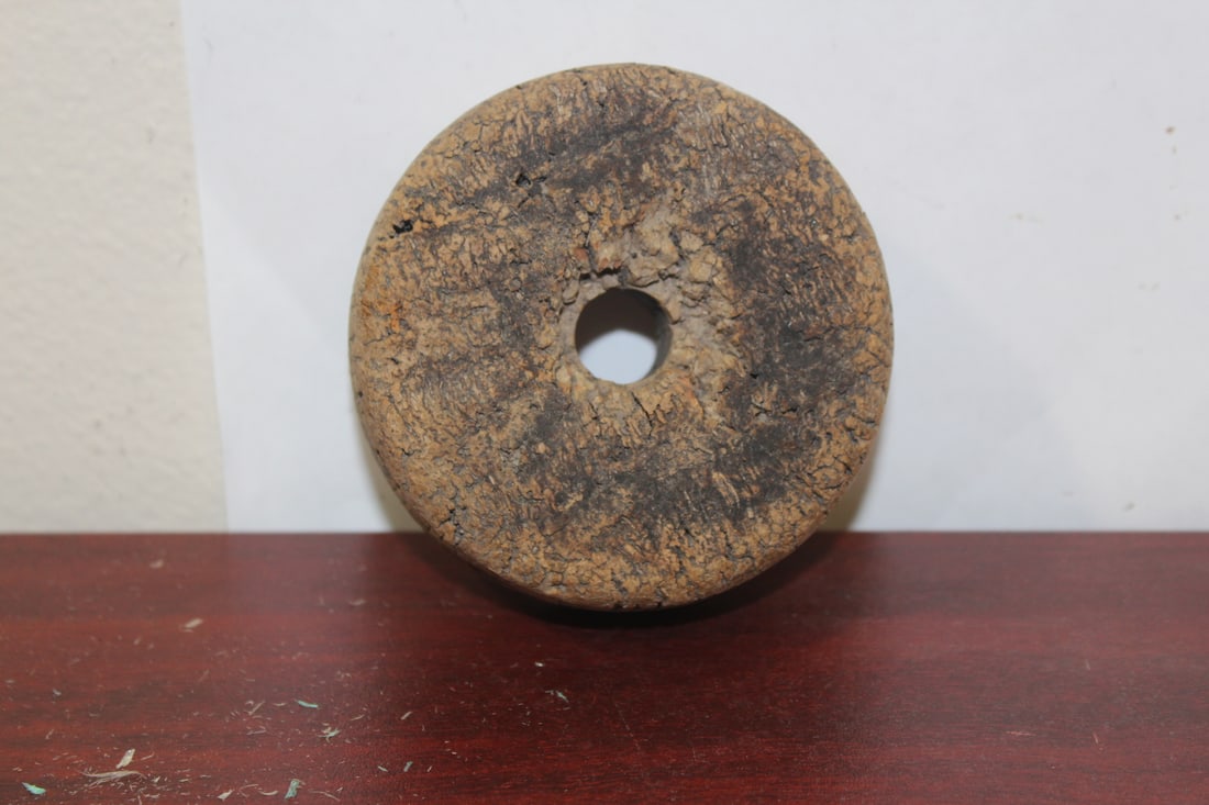 A Vintage Wood Floater: 3 7/8" in diameter
