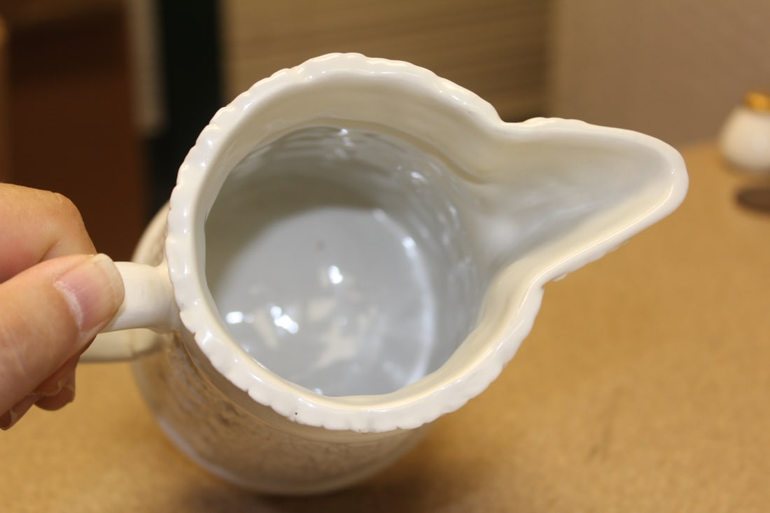 White Ceramic Pitcher - 5