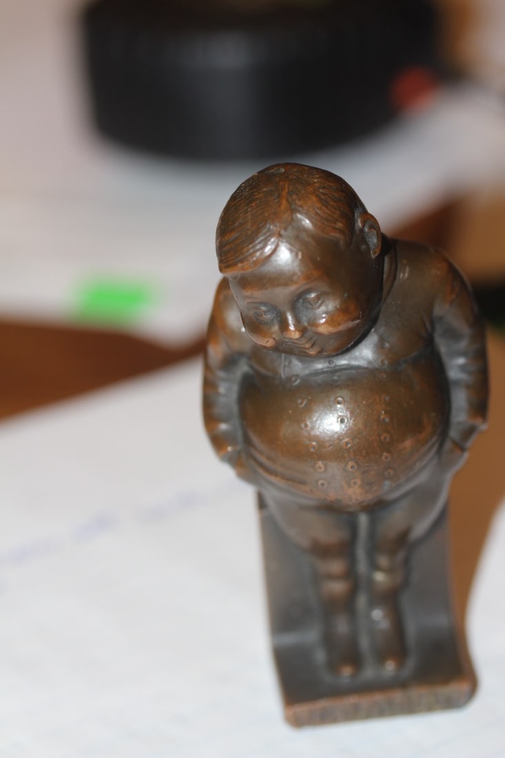One Fat Boy Metal Figurine: 3 5/8" tall