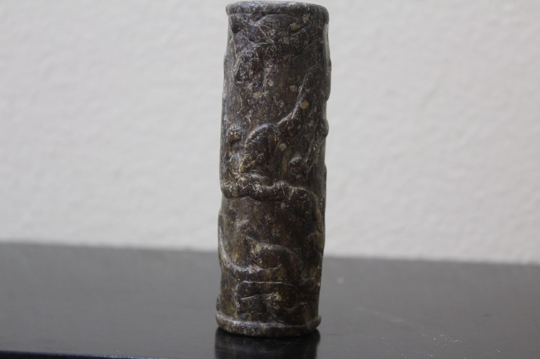 A Jade or Similar Hard Stone: 4" tall