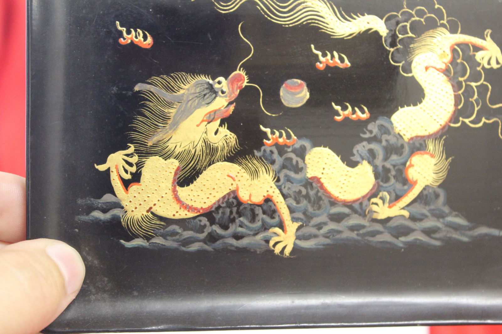 A Signed Lacquer Tray - 5