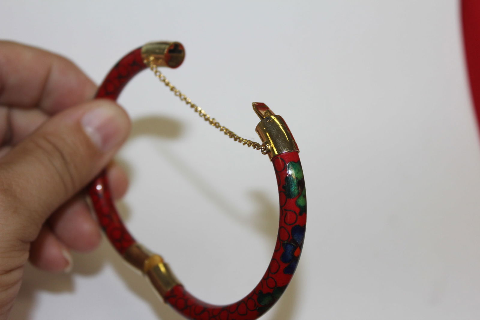 A Cloisonne Bangle Bracelet - 5