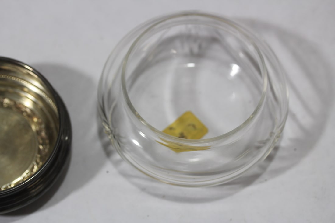 A Sterling Top Container - 10