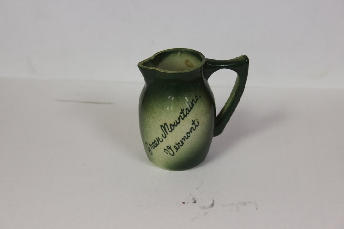 A Miniature Ceramic Pitcher: 3" tall