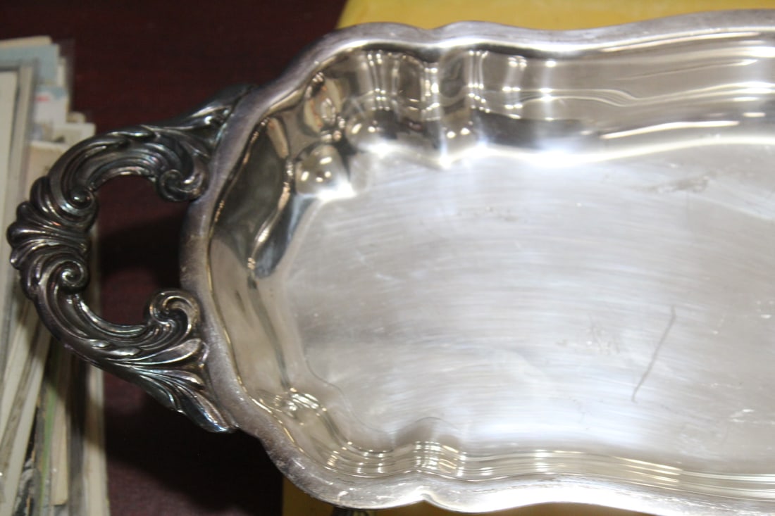 A Silverplated Footed Tray - 2