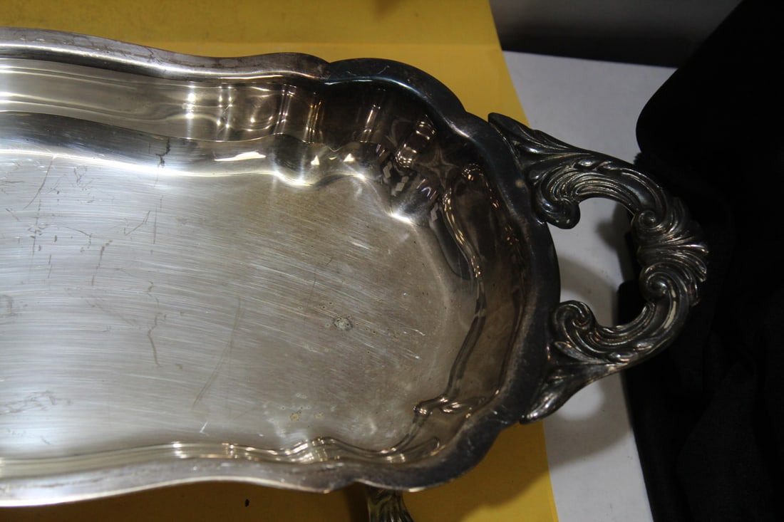 A Silverplated Footed Tray - 4
