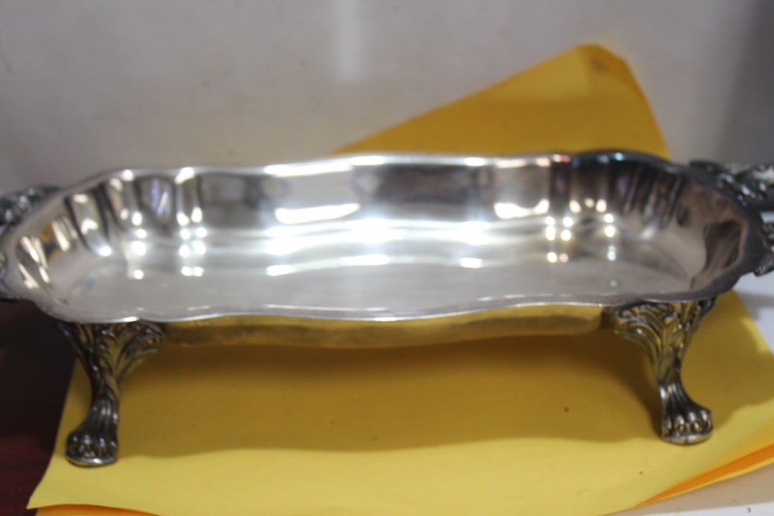 A Silverplated Footed Tray - 5