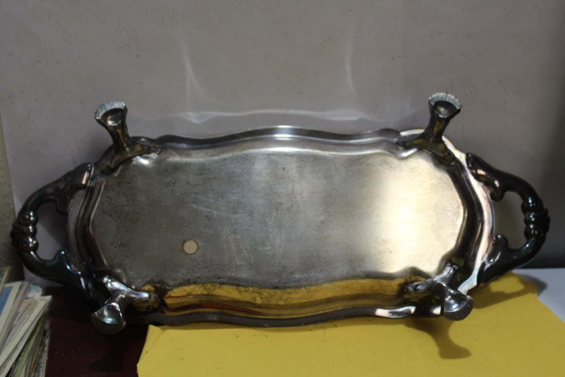 A Silverplated Footed Tray - 6