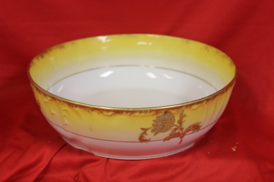 A Limoges Bowl: 9 1/2" in diameter