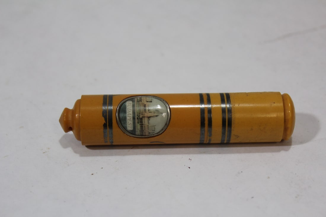 A Tube Container: most likely bakelite - art deco period - Budapest - 3 1/2" long