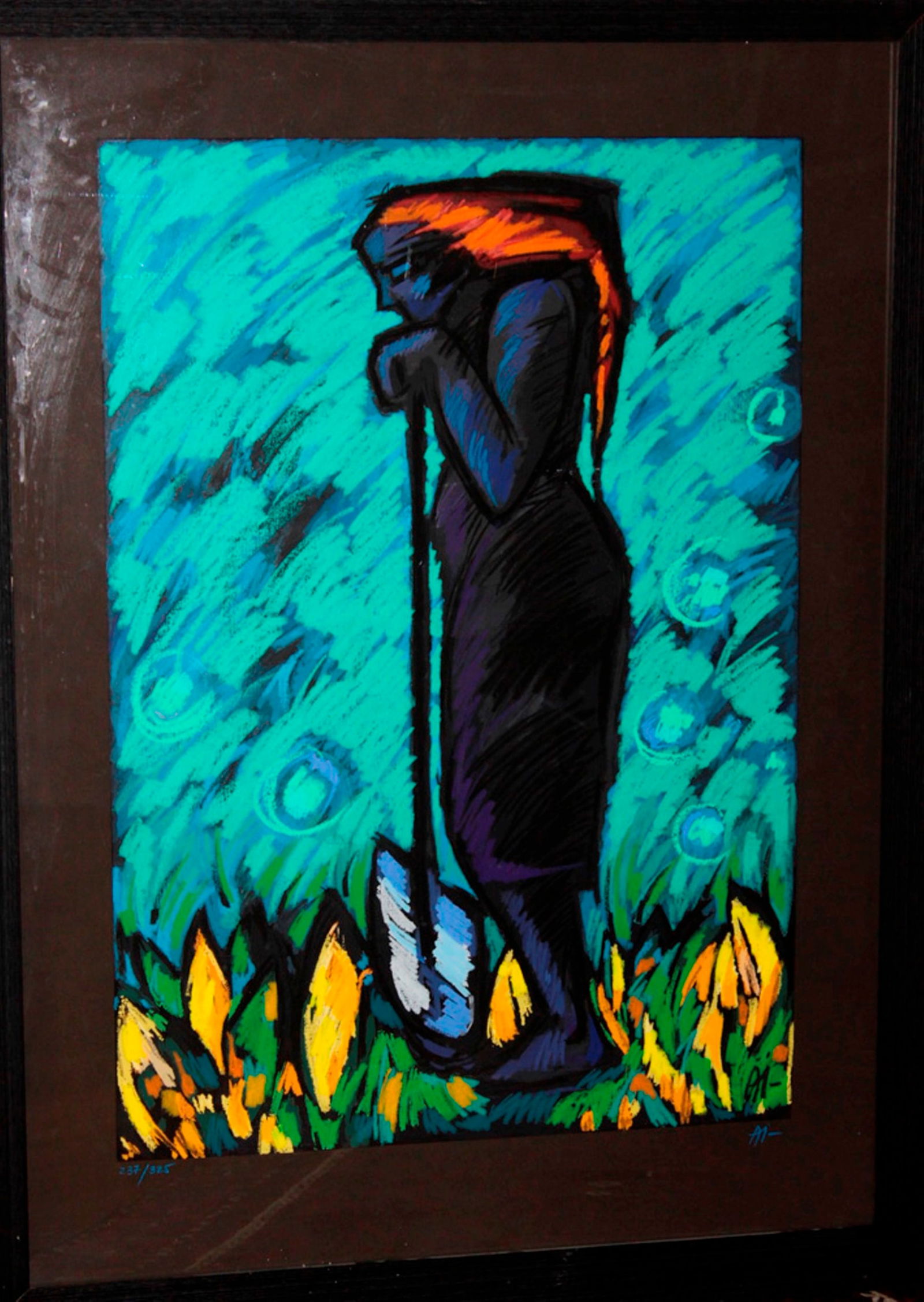 Serigraph by Anca Lonescu: Painting on Serigraph. Signed and numbered 237/325.