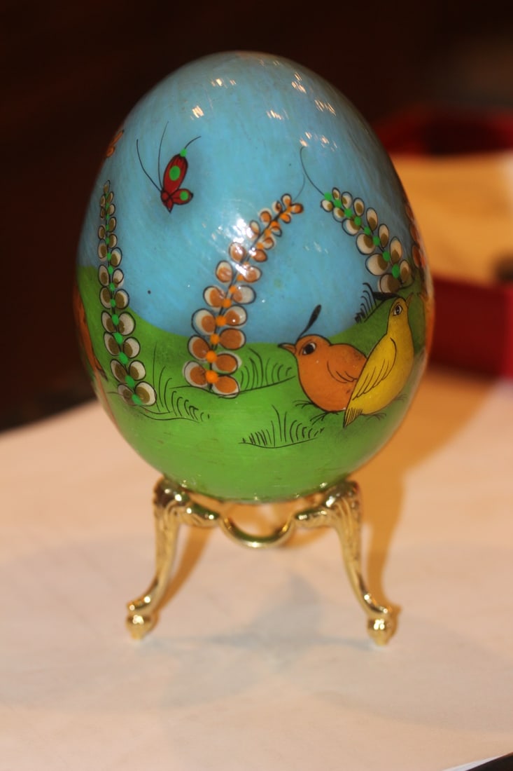Signed Lacquer Egg - 2