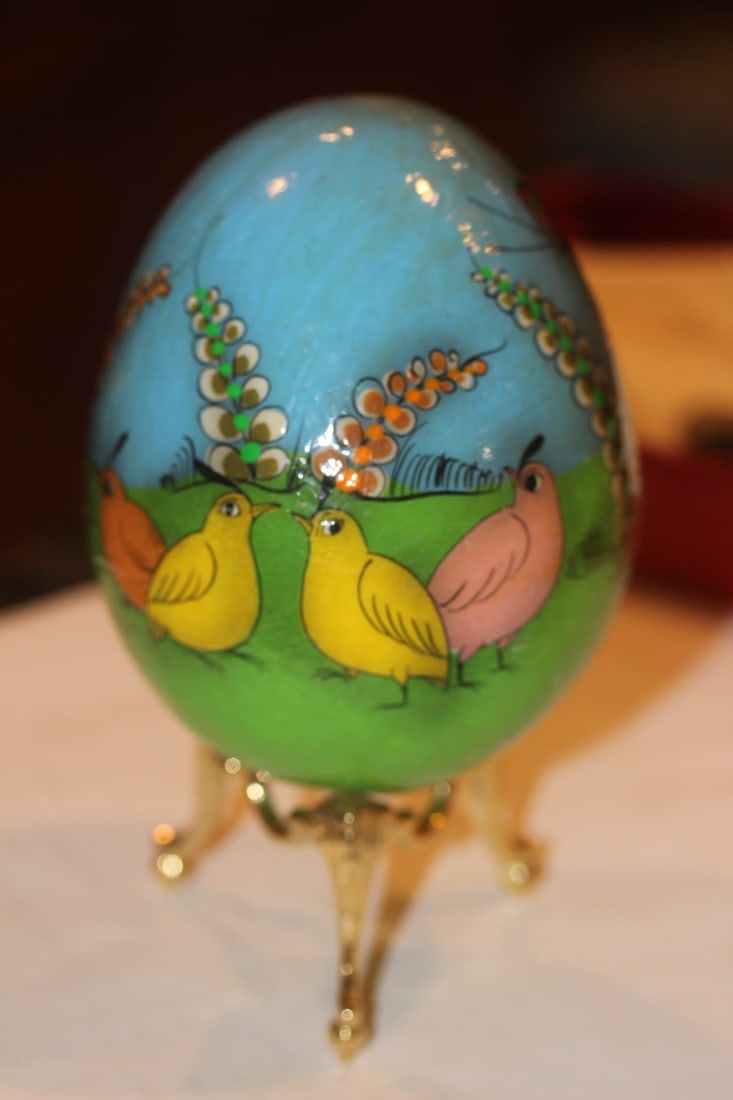 Signed Lacquer Egg - 3