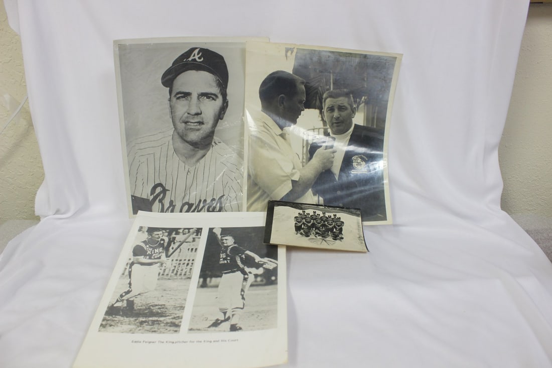 Black and White Photos of Eddie Feigner: largest= 8" x 10"