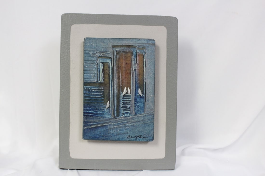 Listed Artist: Robert Chase Oil on Board Painting: overall= 7 1/4" x 9 1/2" - sight= 6 1/8" x 4 1/4"