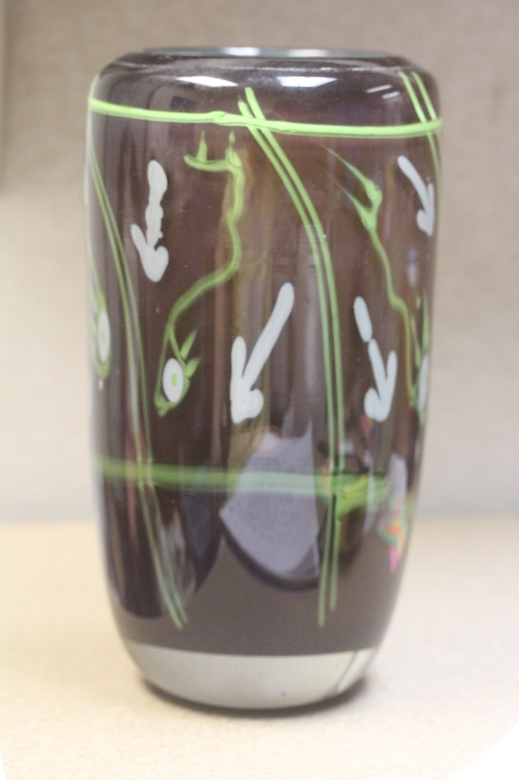 Signed Artglass Vase (1 of 7)