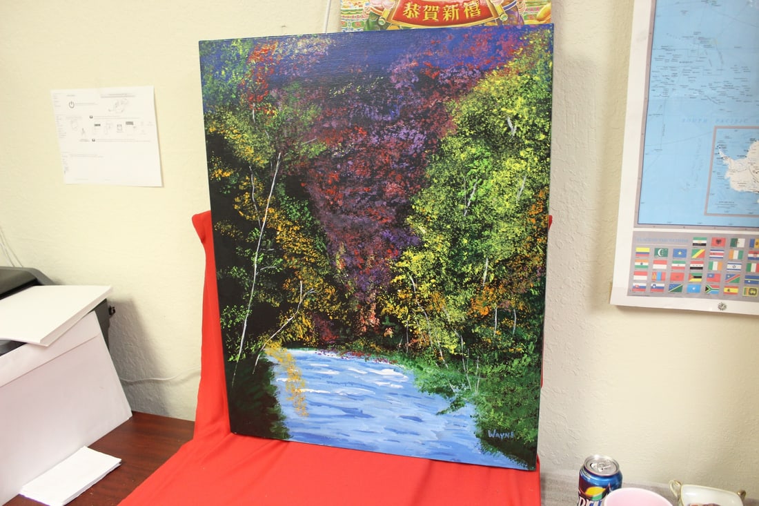 An Oil on Canvas: Signed - unframed - 30" x 23 3/4"