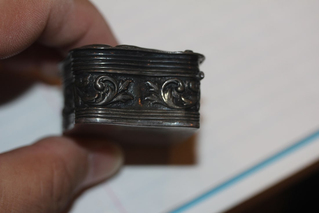 Repousse 800 Silver Trinket Box - 6