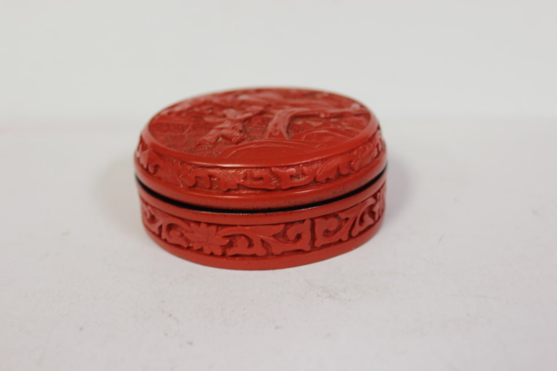 A Chinese Cinnabar Style Box (1 of 4)