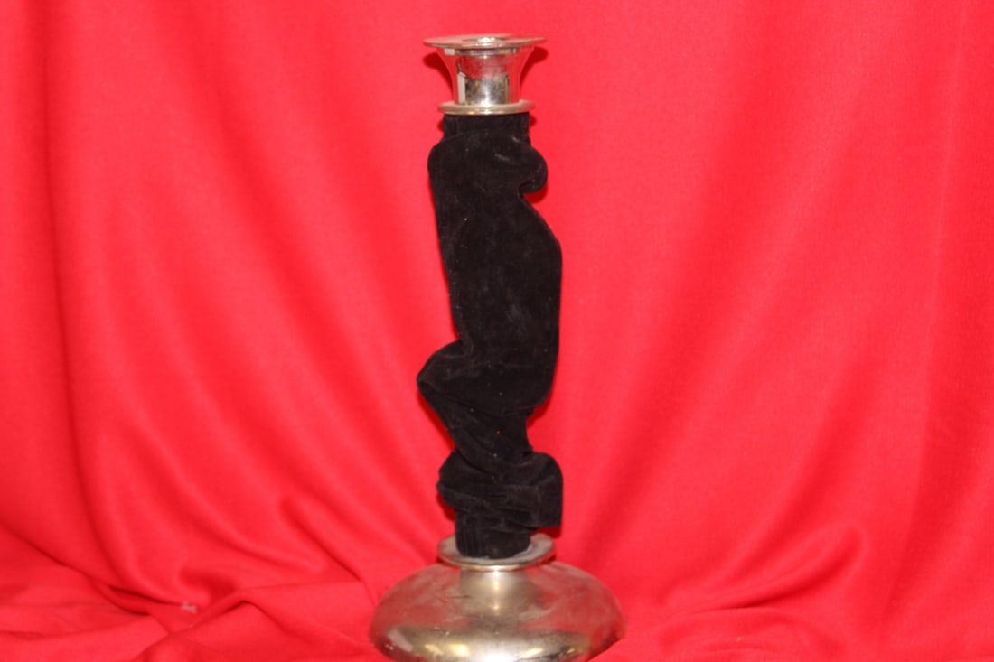 A Candlestick: 11 3/4" tall