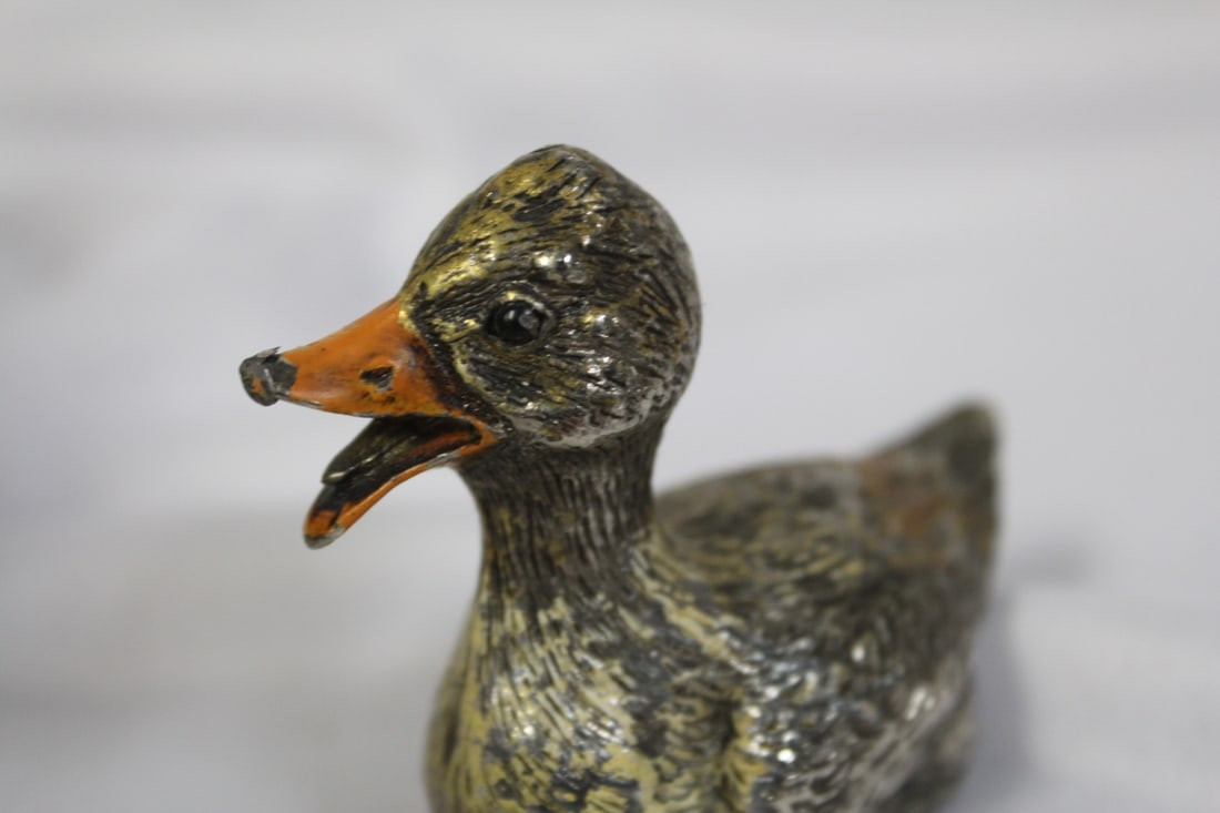 A Polychrome Lead Duck - 7