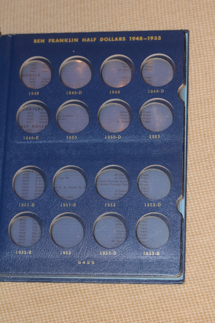 Empty Franklin Halves 1948 Holder - 2