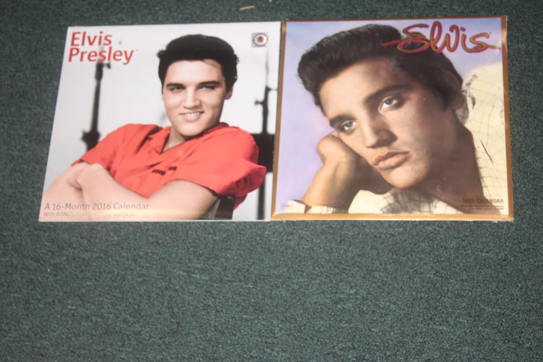 Lot of 2 Elvis Calendars: as shown