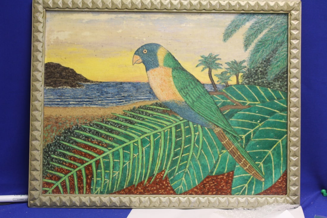 Original Painting on Board by Stephen Anderson: believed to be a listed artist - overall= 18" x 14"