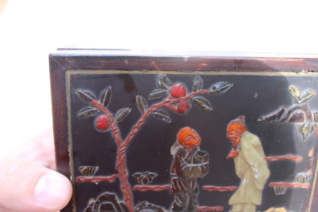 A Chinese Jade/Stone Box - 11
