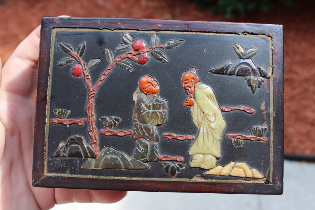 A Chinese Jade/Stone Box - 6
