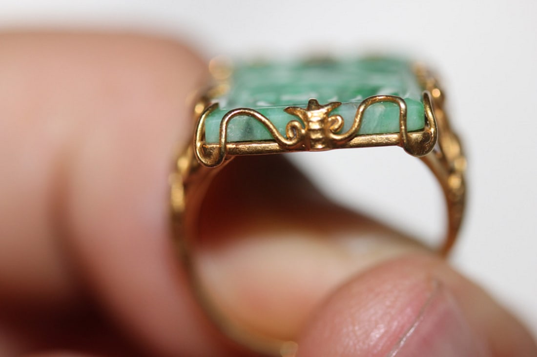 22k Jade Ring - 7