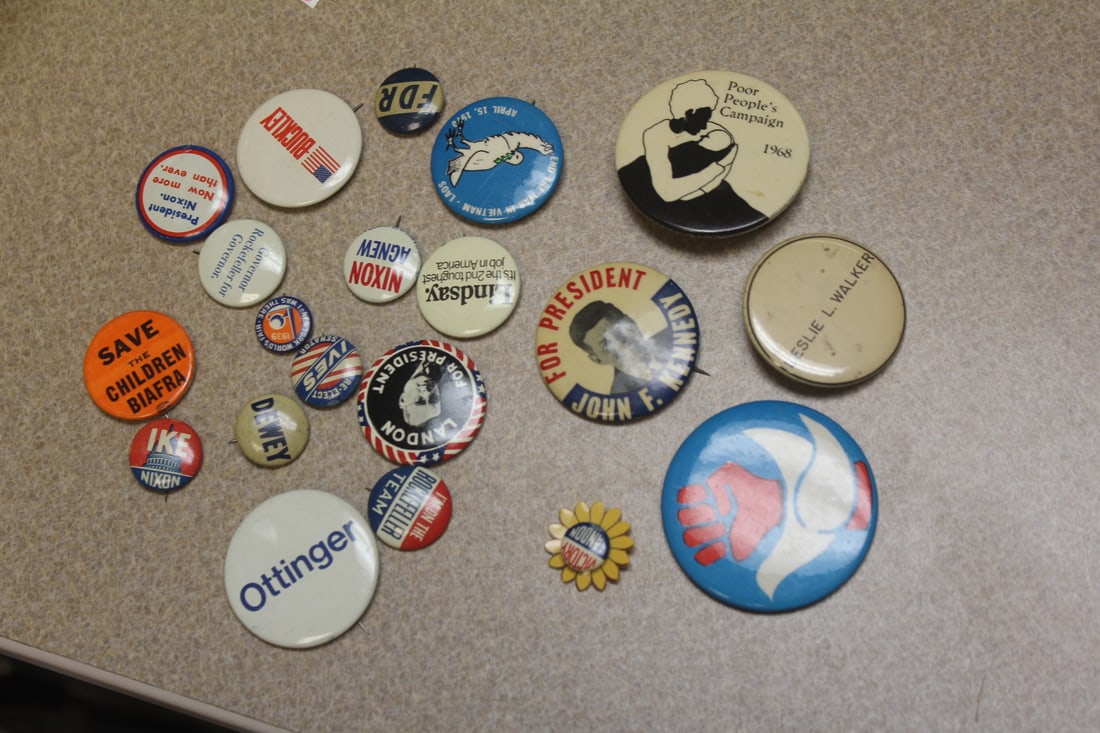 Lot of Political Buttons: to include president ones