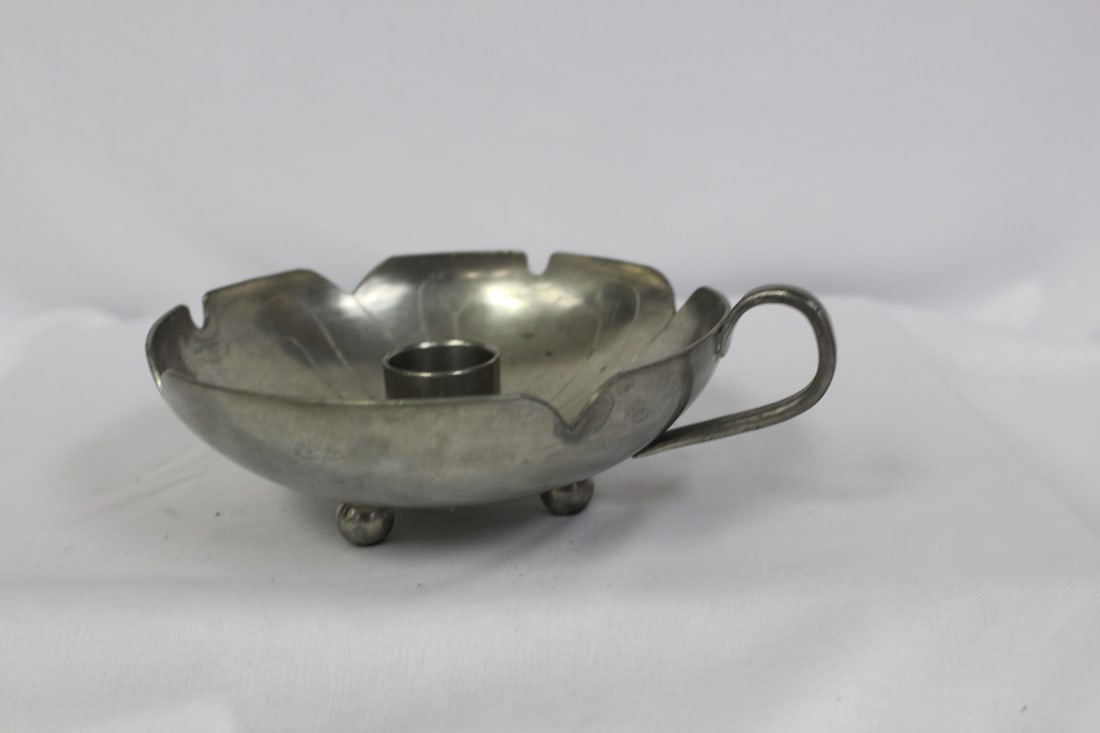 A Midcentury Modern Candle Holder: 4 3/4" in diameter