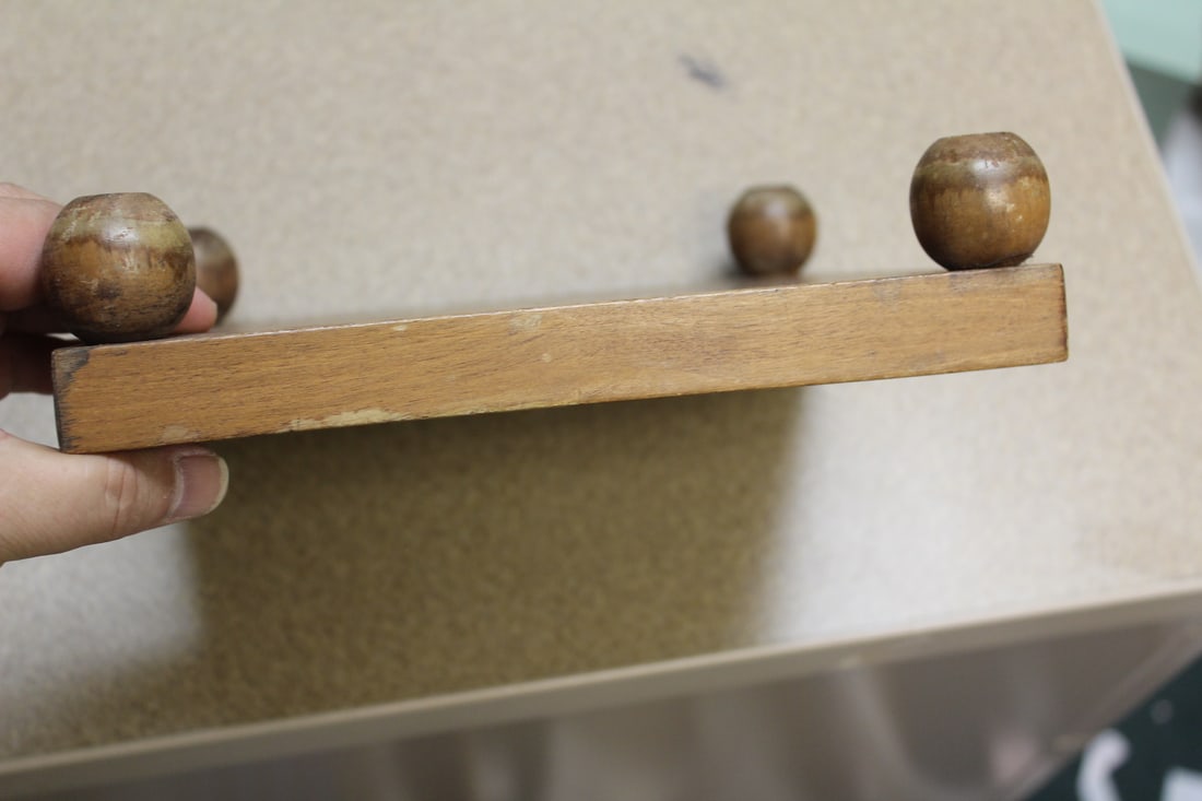 Vintage Rectangular Wooden Stand - 2