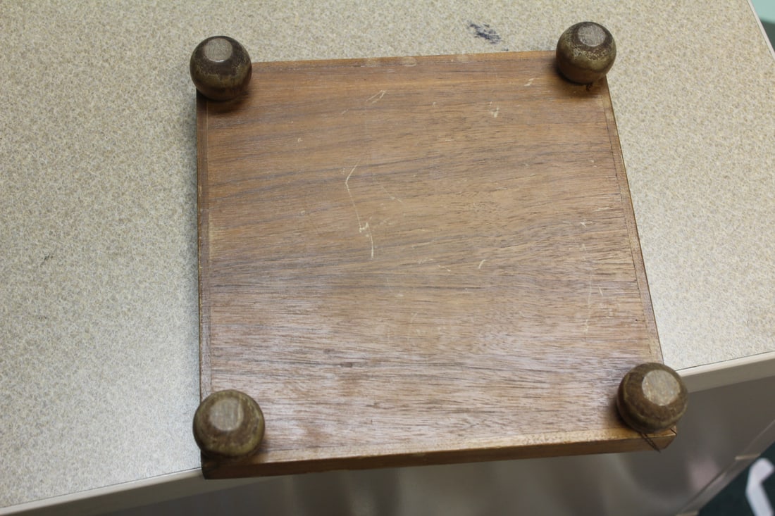 Vintage Rectangular Wooden Stand - 3