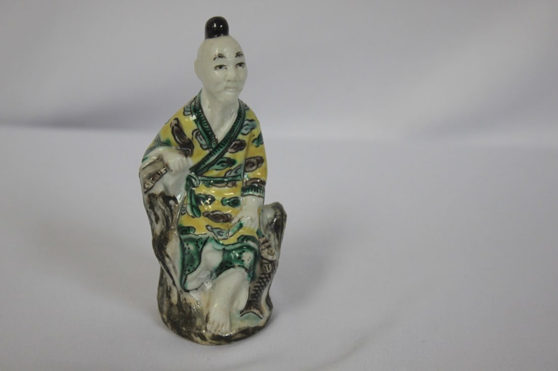 A Chinese Ceramic Figurine: most likely early 20th century - 3 3/4" tall