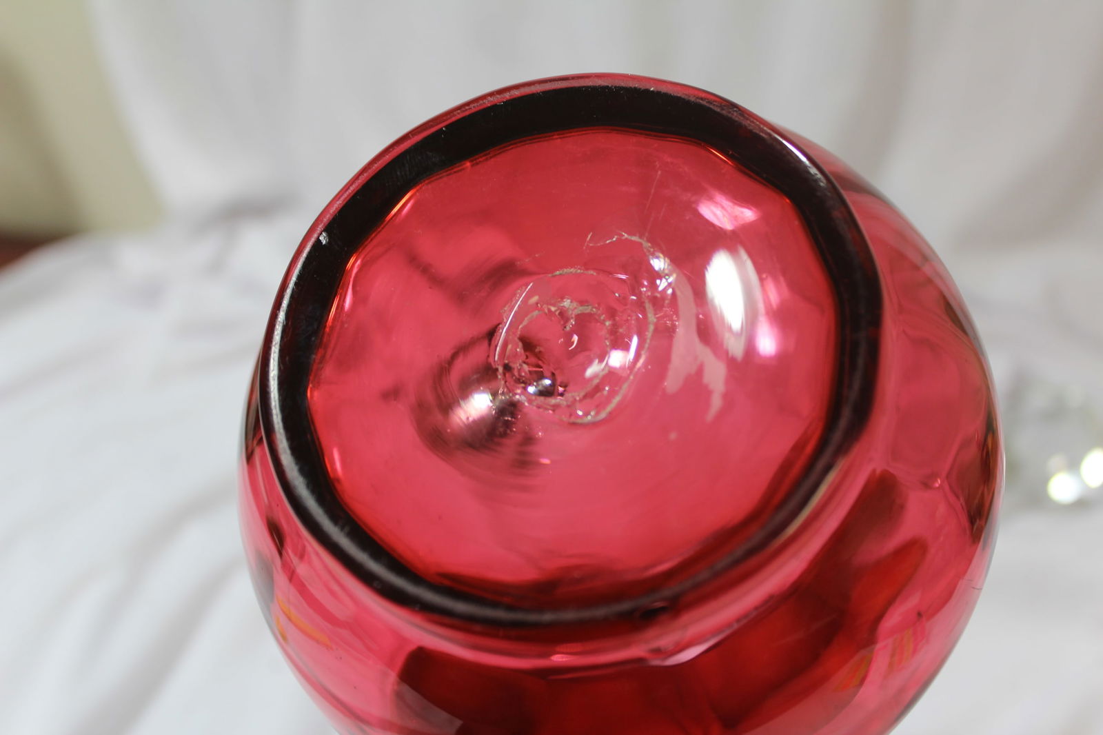 A Ruby Red Decanter - 5