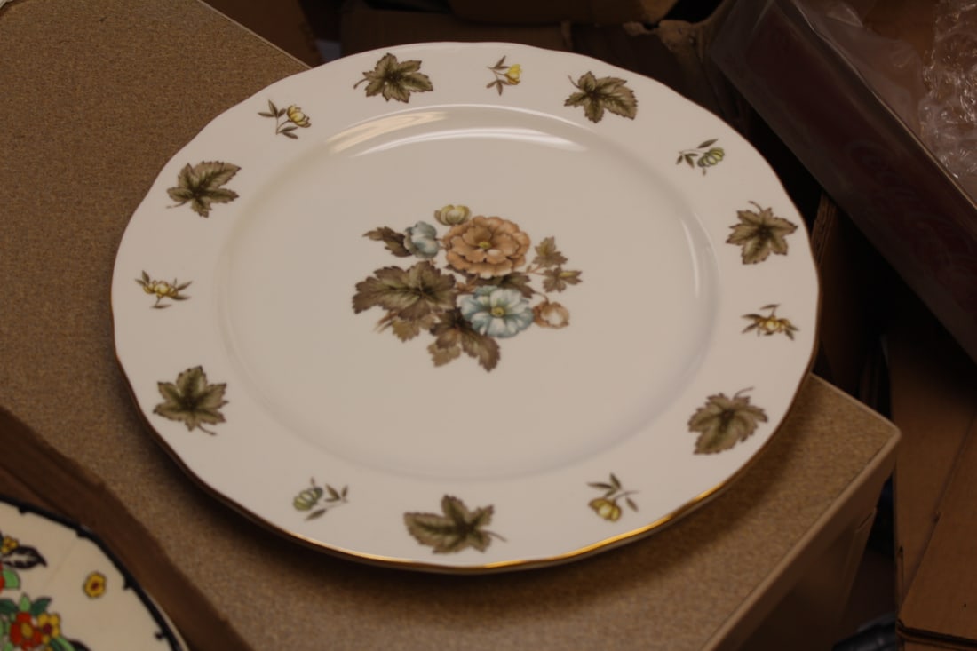Royal Worcester Serving Plates: "Dorchester" - set of 4 - 10 1/2" in diameter