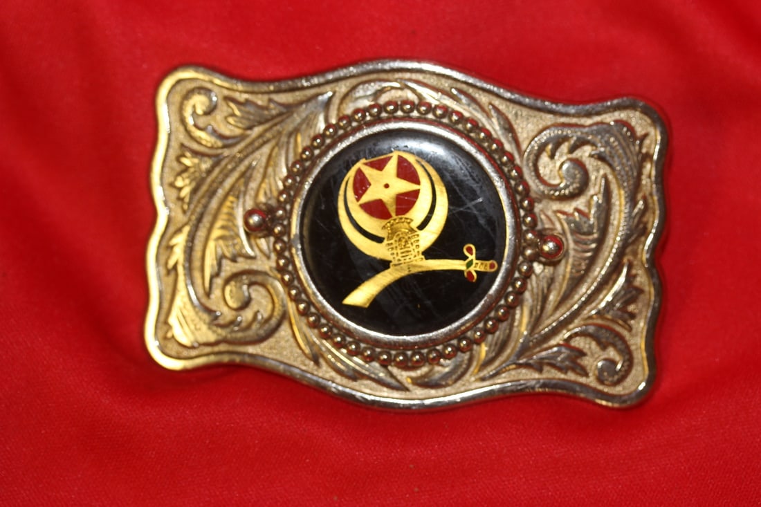 A Middle East Motif Belt Buckle: as shown
