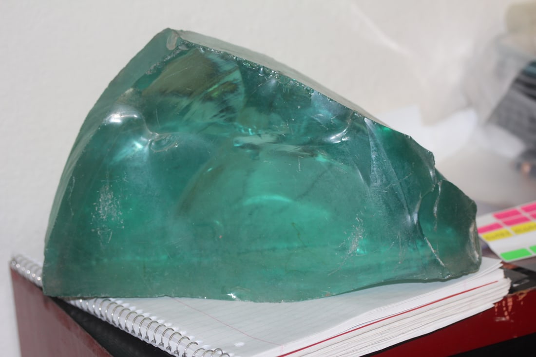 Sandglass Block: heavy - 10 1/2" wide by 6 3/4" tall