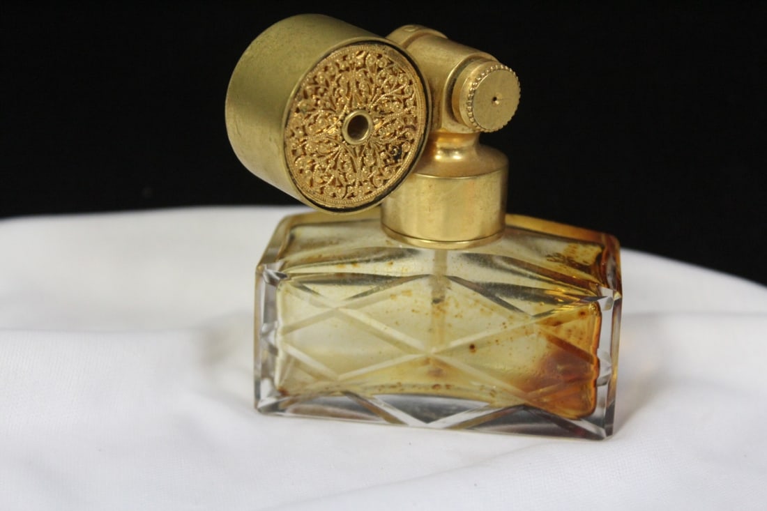 A Marcel Frank Parfume Bottle: 3 1/8" tall