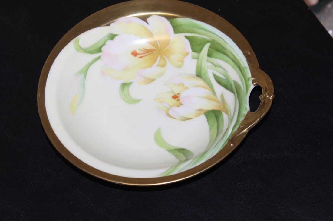 A Handpainted Bavaria Bowl: Signed - 8 inches in diameter