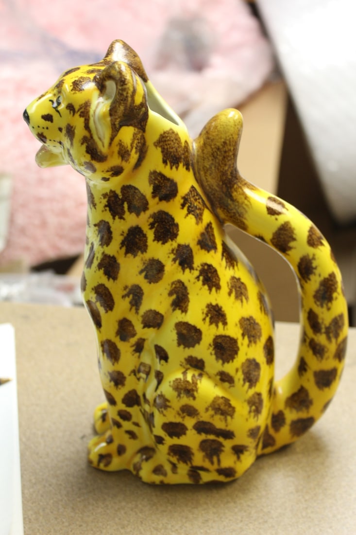 Pottery Cat Pitcher - 3