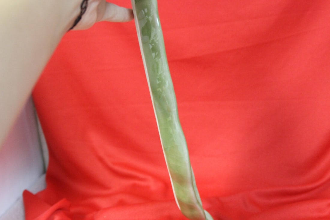 A Pottery Leaf Dish - 5