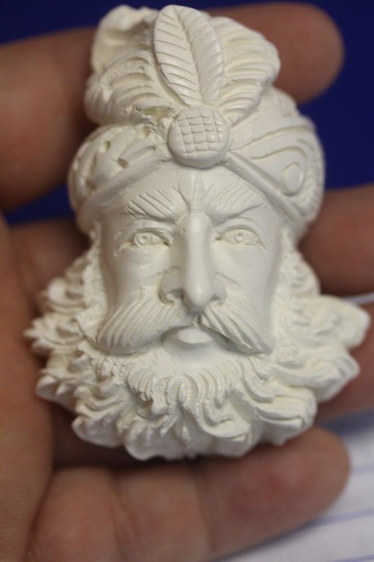 A Carved Meerchaum Head: 2 5/8"" in length
