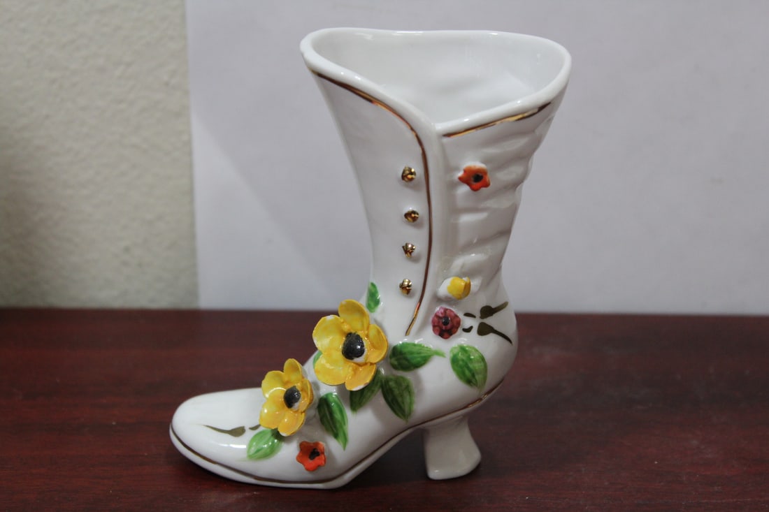 A Ceramic Boot: 5 1/4" tall
