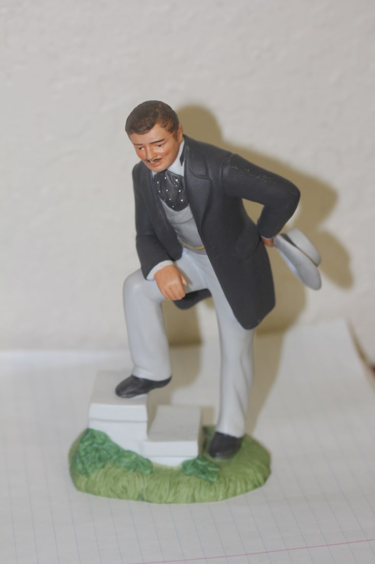 Clark Gable Porcelain Figurine: by Avon - 6 inches tall